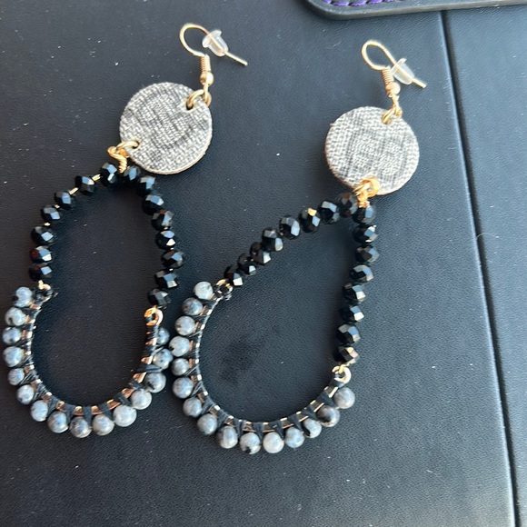 Upcycled GG Accessories - Authentic designer patch earrings.New never worn Upcycled Gucci patch earrings